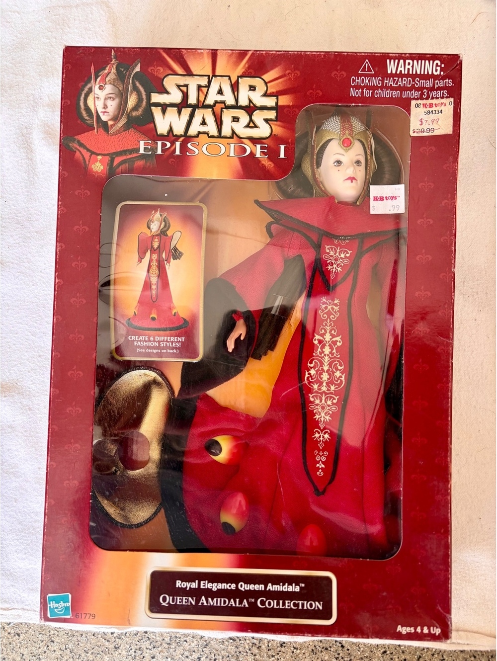1999 Star Wars Episode I Royal Elegance Queen Amidala Doll Hasbro 61779 NRFB
